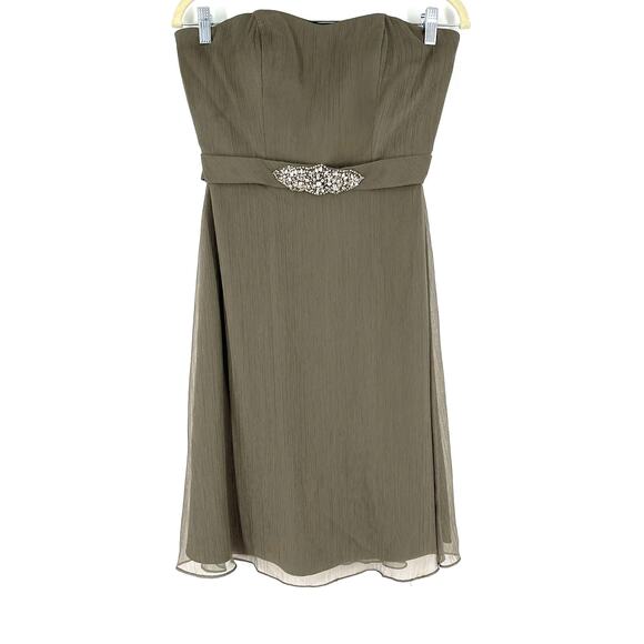 Bari Jay Sleeveless Dress Slate Green Women's Size 6 NWT - Picture 1 of 12